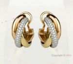 Top Replica Cartier Trinity de S925 Earring Women Earrings Diamond-set